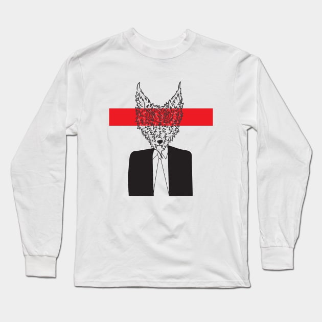 Wolf in Men's Clothing 4 Long Sleeve T-Shirt by riomarcos